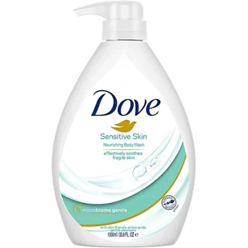 شامپو بدن داو Dove مدل Sensitive Skin مناسب پوست های حساس حجم 1000 میل (اندونزی 🇲🇨)