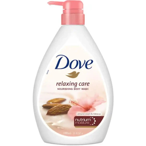 شامپو بدن آرامشبخش داو حاوی کرم بادام و هیبیسکوس 1 لیتری Dove Relaxing Care Body (اندونزی 🇲🇨)