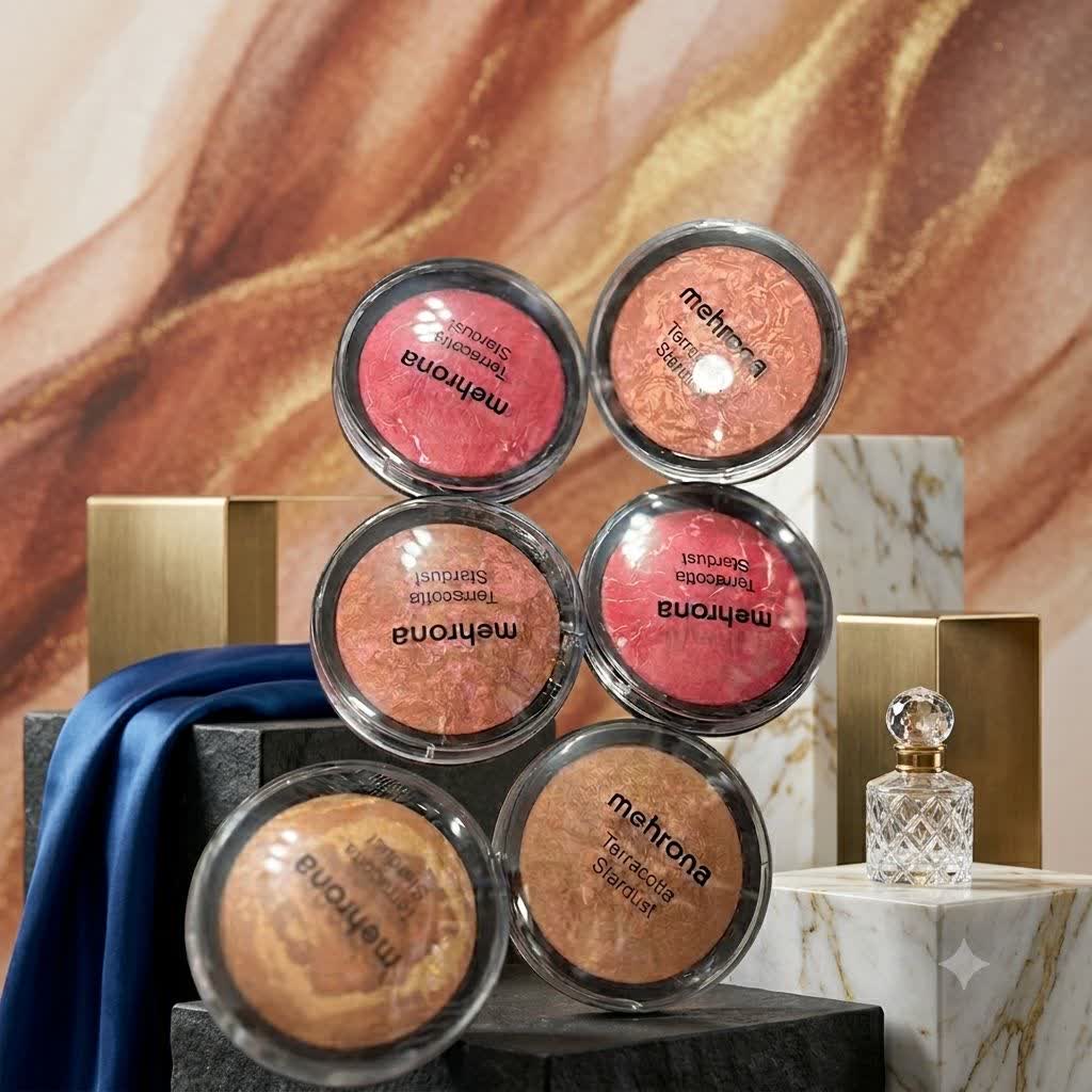 رژگونه شاینی مهرون