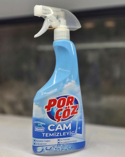 اسپری شیشه پاک کن پورچوز Porçöz حجم 500 میلیی لیتر