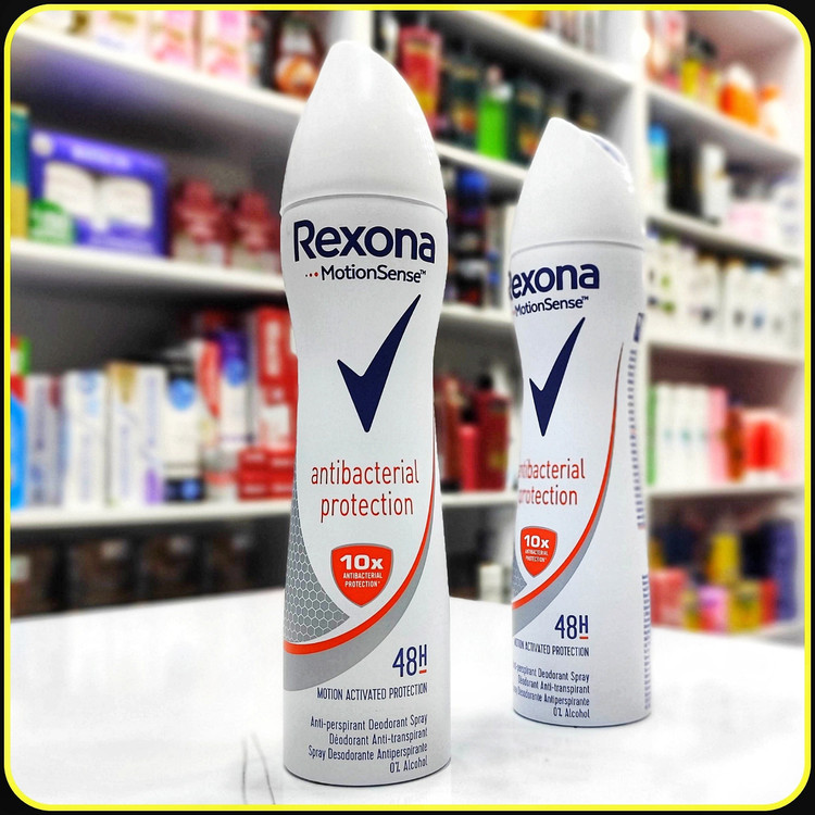 اسپری بدن رکسونا نوع rexona motionsense anti bacterial protection