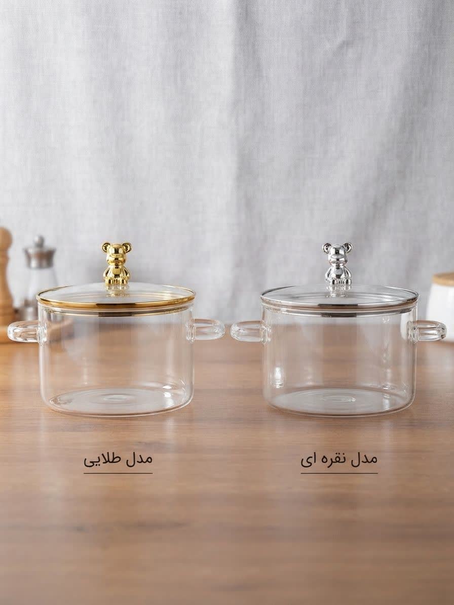 قابلمه پیرکس درب خرسی