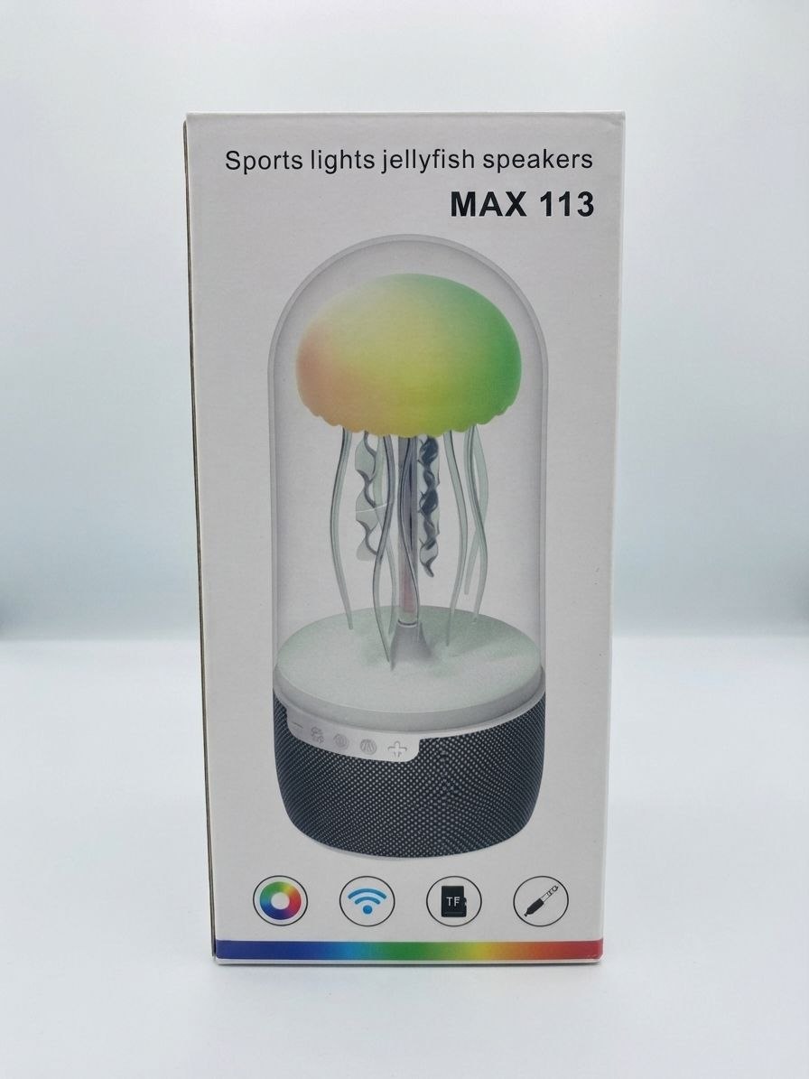 اسپیکر بلوتوثی و چراغ خواب طرح عروس دریایی - مدل MAX 113