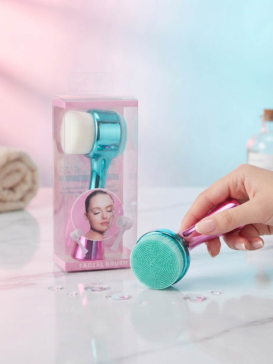 فیس براش دستی دو طرفه (Facial Brush)