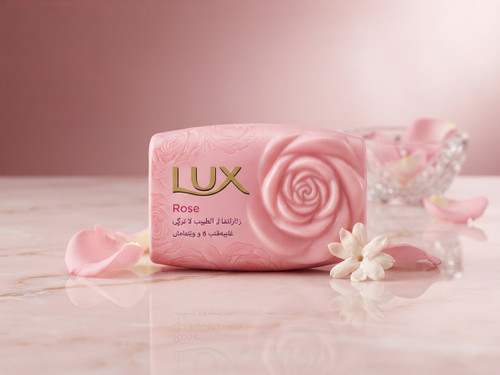 صابون حمام لوکس مدل گل رز (Lux Rose)