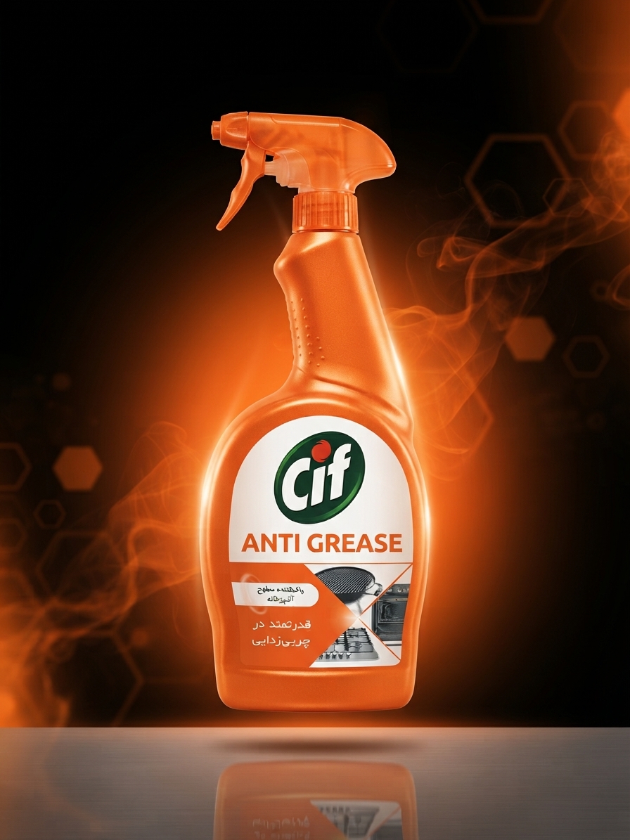 اسپری چربی‌زدای قدرتمند سیف مدل Anti Grease (نارنجی)