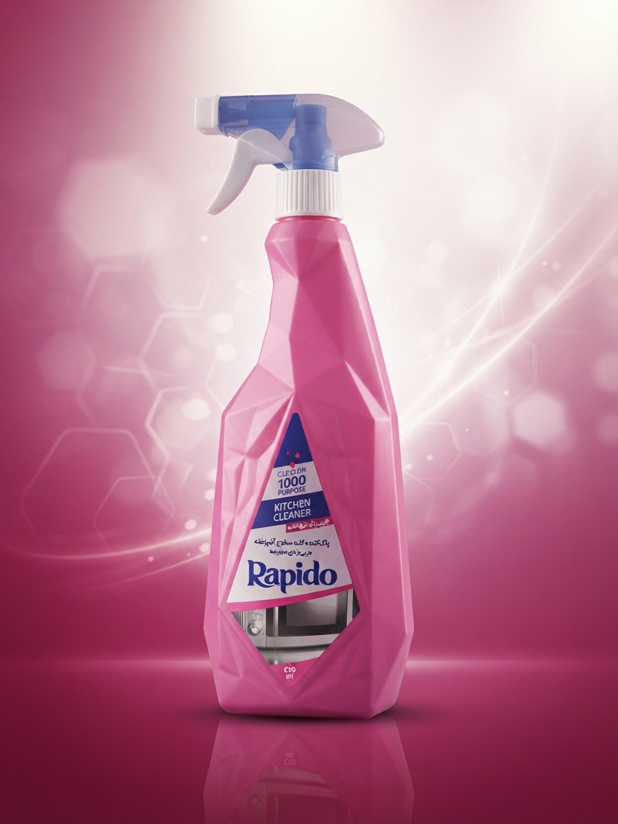 اسپری پاککننده و چربیزدای سطوح آشپزخانه راپیدو مدل Kitchen Cleaner (صورتی)