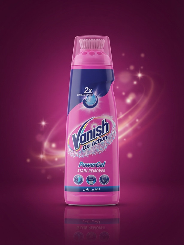 ژل لکه بر غلطکی لباس ونیش vanish power gel حجم 200 میل