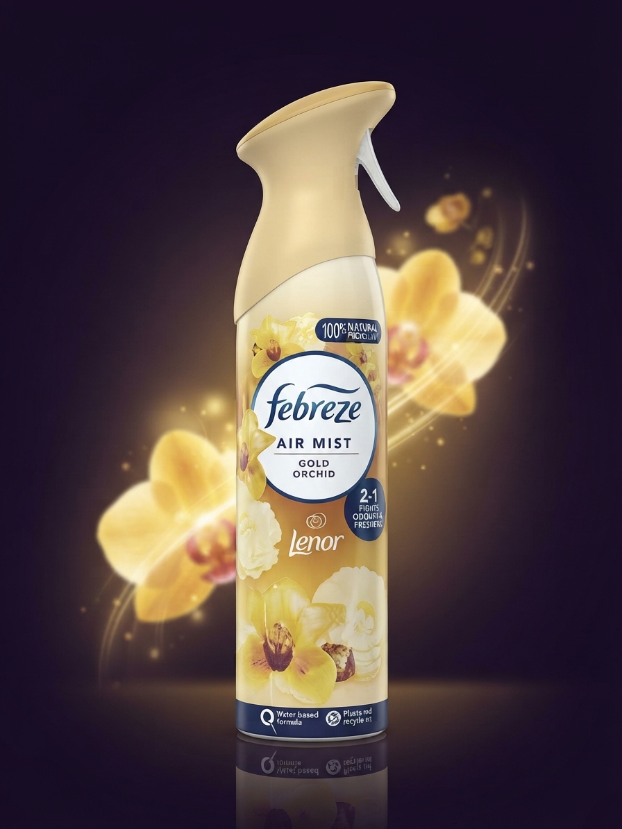اسپری خوشبوکننده هوا فوریز مدل گل ارکیده طلایی (Febreze Air Mist Gold Orchid / Lenor)