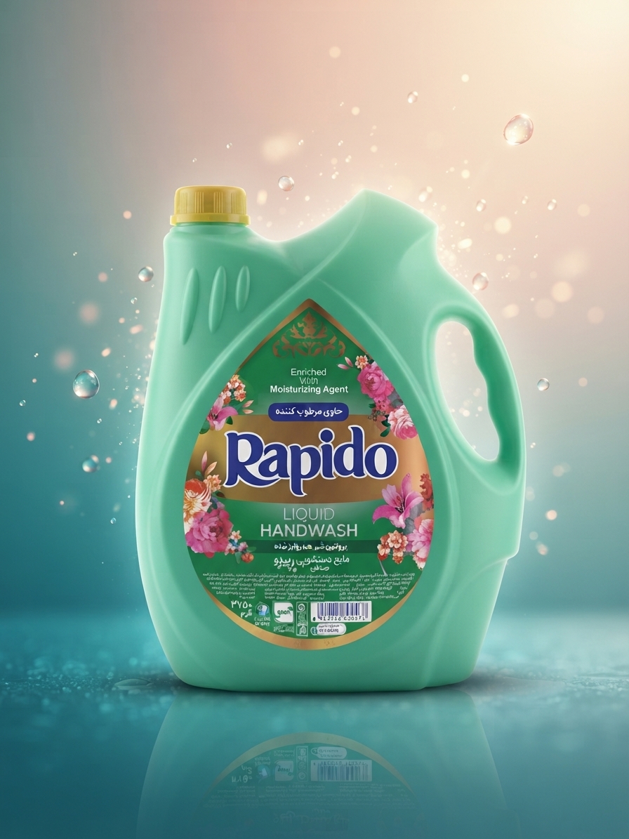 مایع دستشویی صدفی بزرگ راپیدو (Rapido Liquid Handwash)