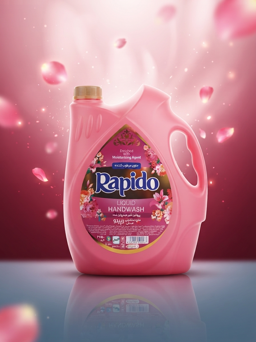مایع دستشویی صدفی صورتی راپیدو (Rapido Liquid Handwash - Pink)