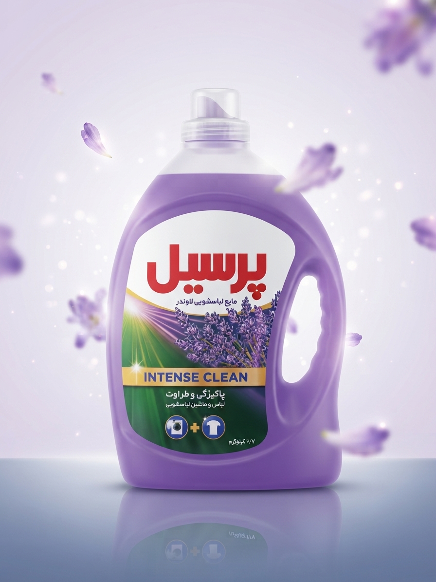 مایع ماشین لباسشویی پرسیل با رایحه لاوندر 2700 GR