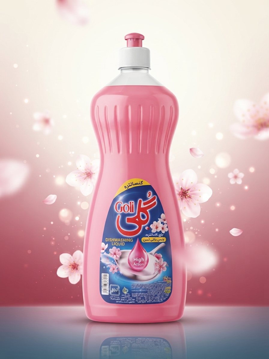 مایع ظرفشویی کنسانتره گلی مدل High Action (Goli Dishwashing Liquid)