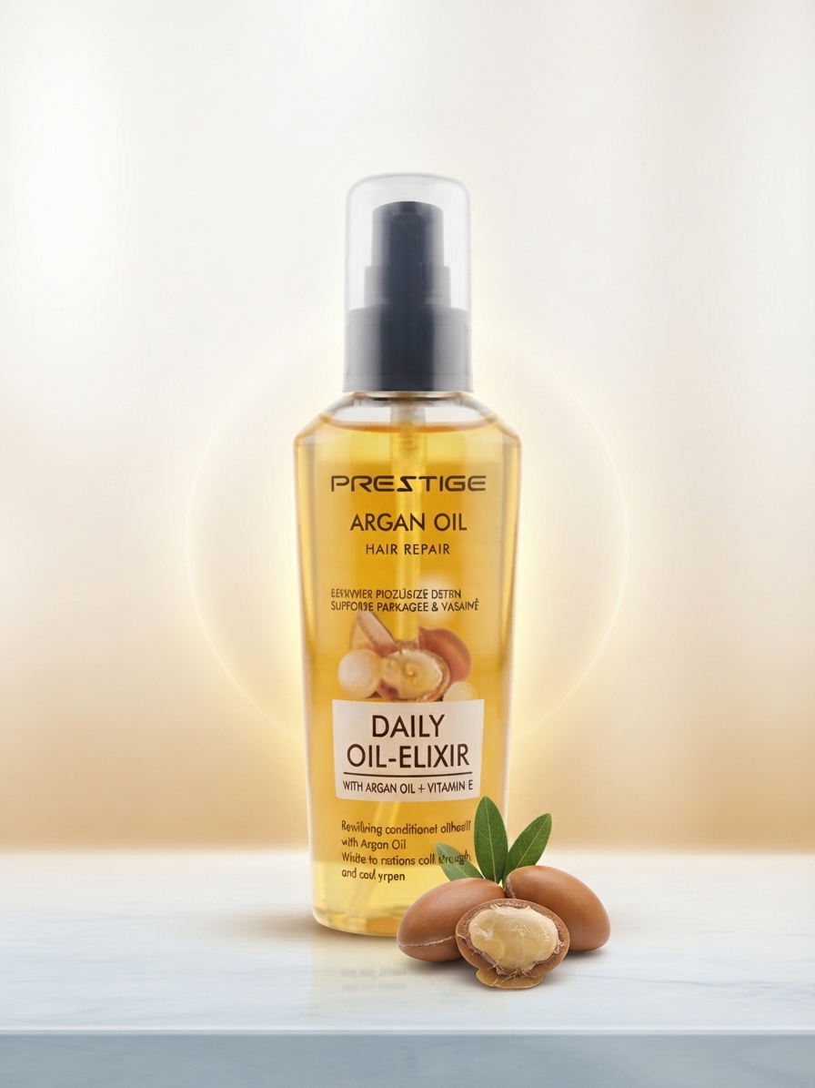 ✨ روغن آرگان و اکسیر موی روزانه پرستیژ (Prestige Argan Oil Hair Repair) ✨