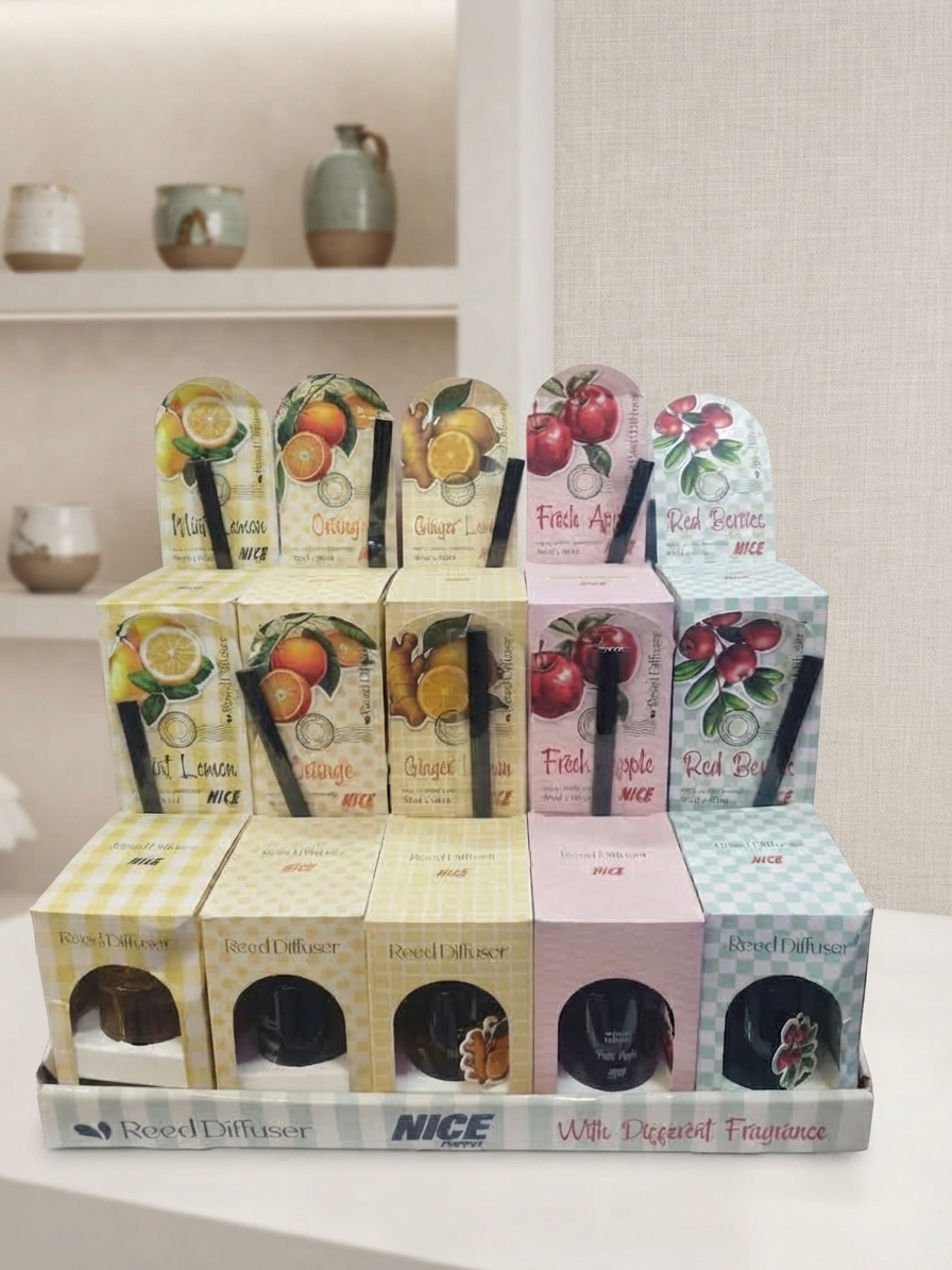 خوشبوکننده طرح ایفل هوا و اسانس نایس (Nice Reed Diffuser)