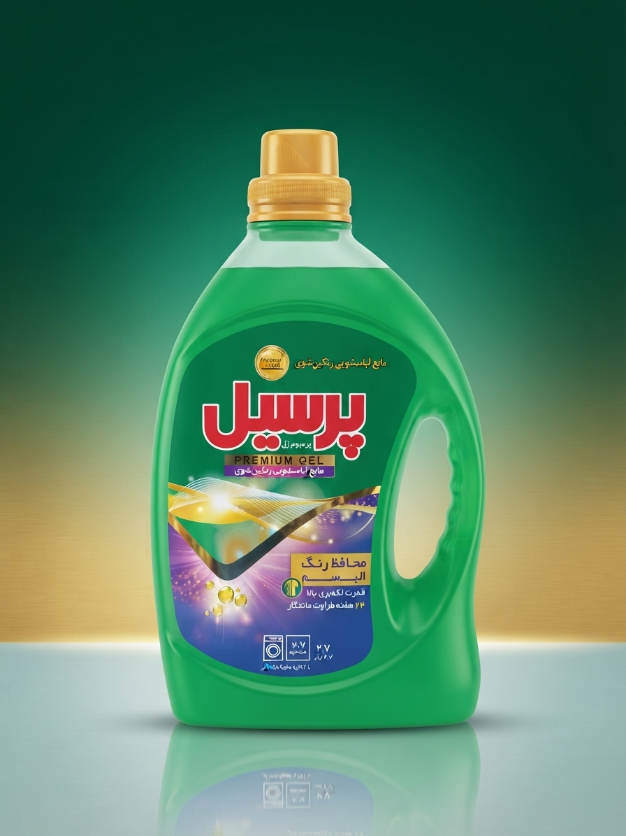 مایع لباسشویی پریموم ژل پرسیل (حافظ رنگ البسه)