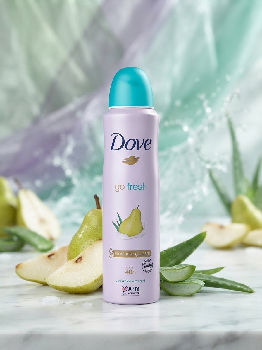 اسپری ضد تعریق زنانه داو رایحه گلابی Go Fresh