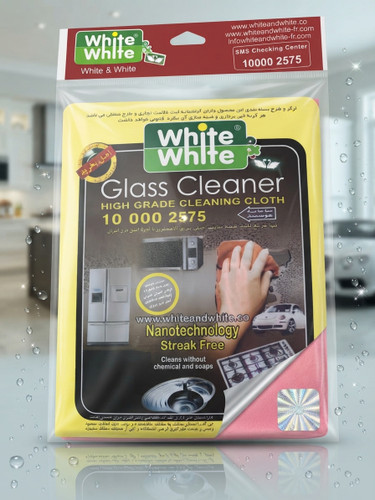 دستمال جادویی پاککننده شیشه White & White (Glass Cleaner) ✨