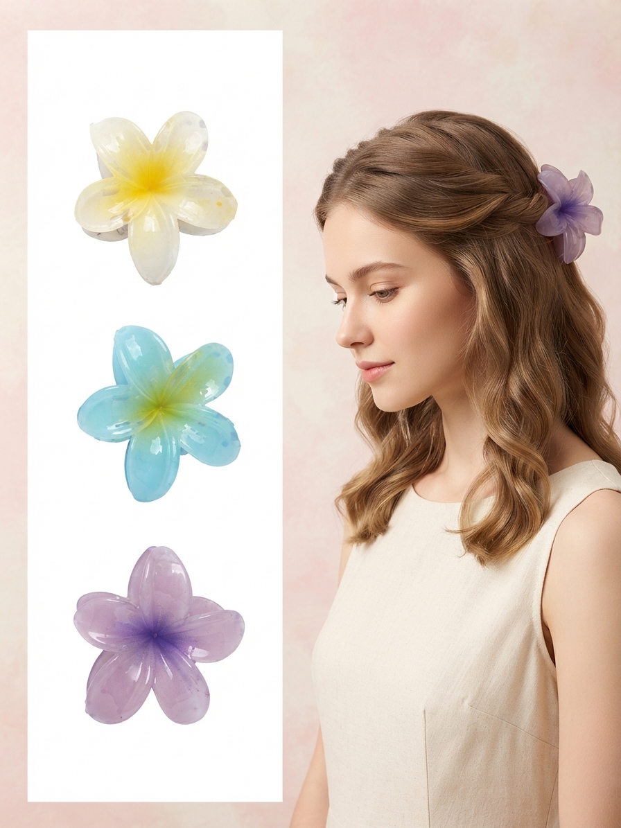 🌸✨ با کلیپسهای گلدار جذاب، به موهاتون روح ببخشید! ✨🌸