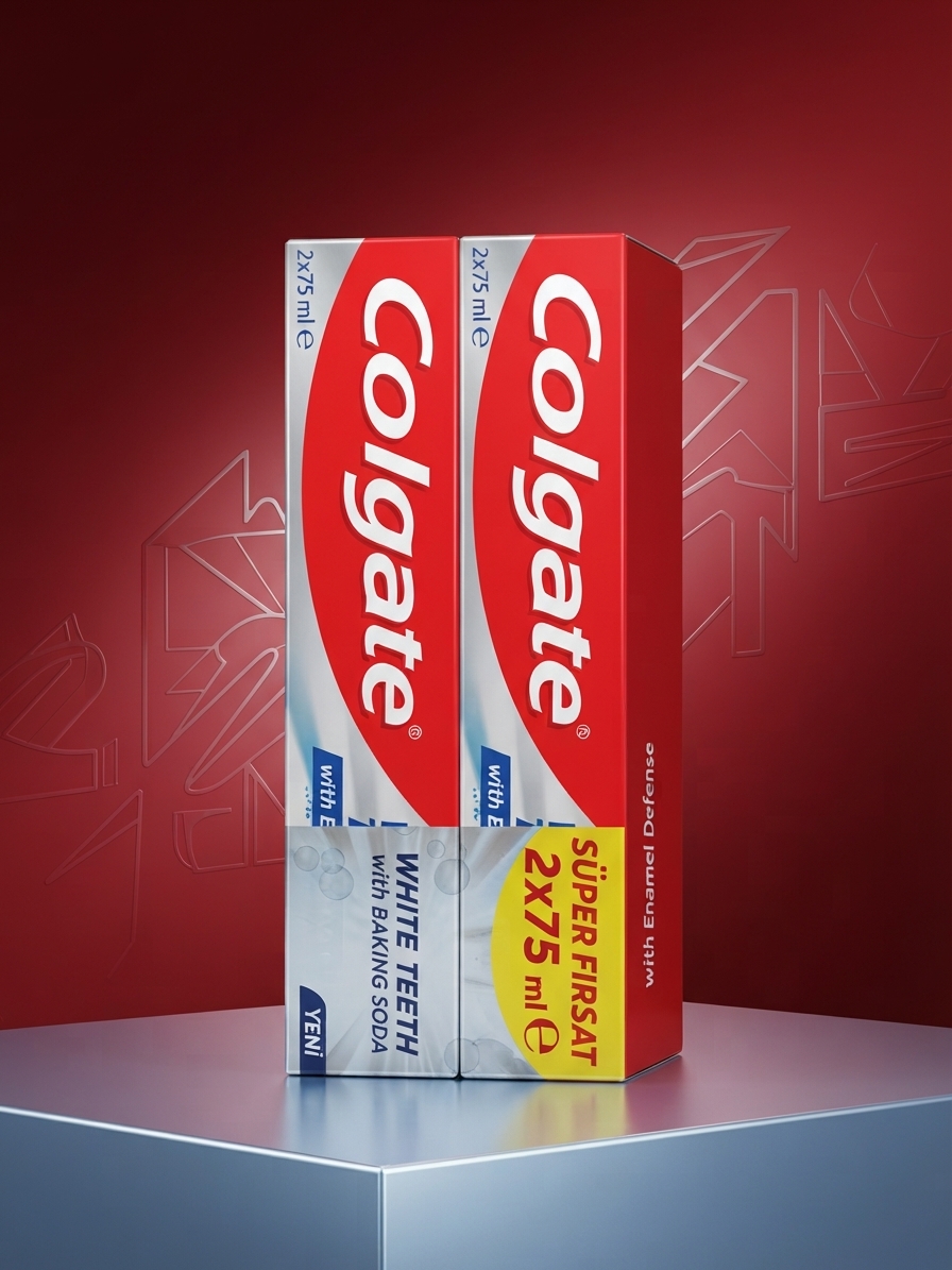 پکیج اقتصادی و قدرتمند خمیردندان Colgate White Teeth with Baking Soda