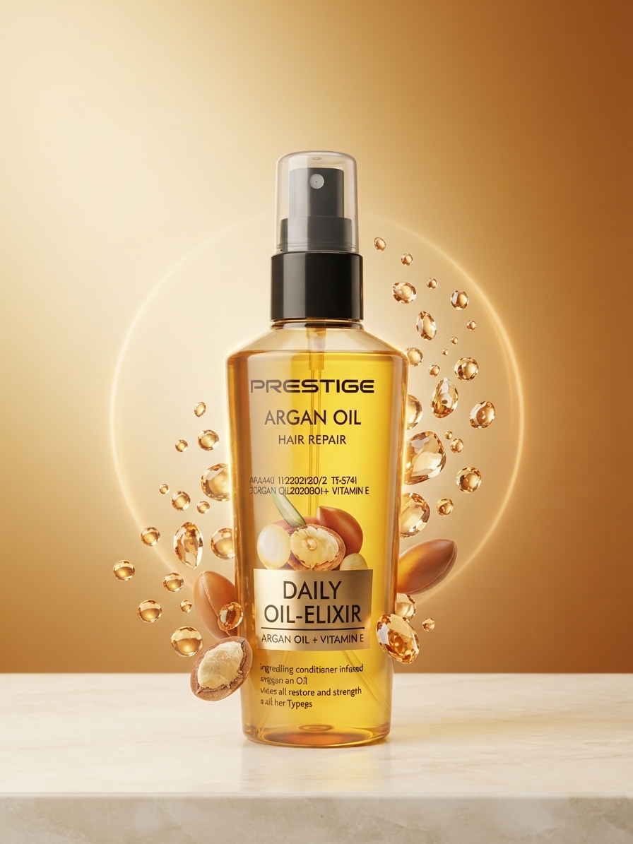 ✨ روغن آرگان و اکسیر موی روزانه پرستیژ (Prestige Argan Oil Hair Repair) ✨
